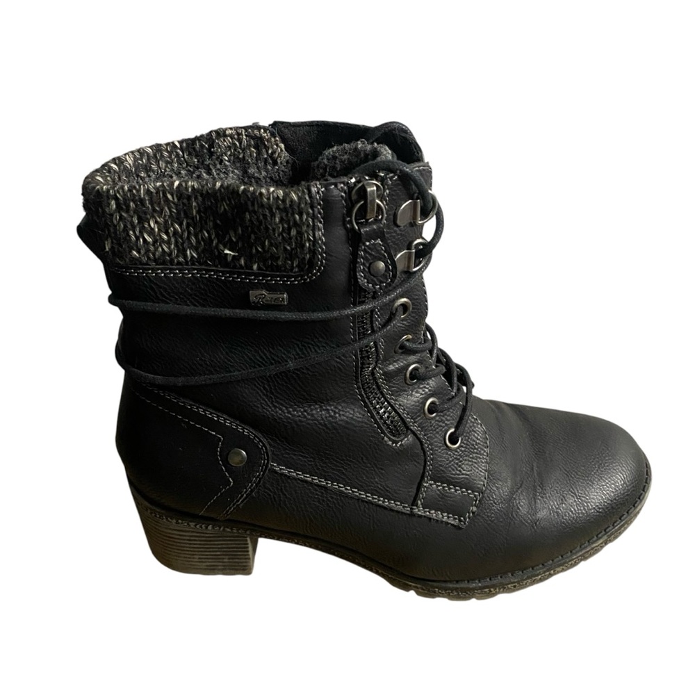 Relife Women's Black Spring Step Hellewn Lace Up Boots